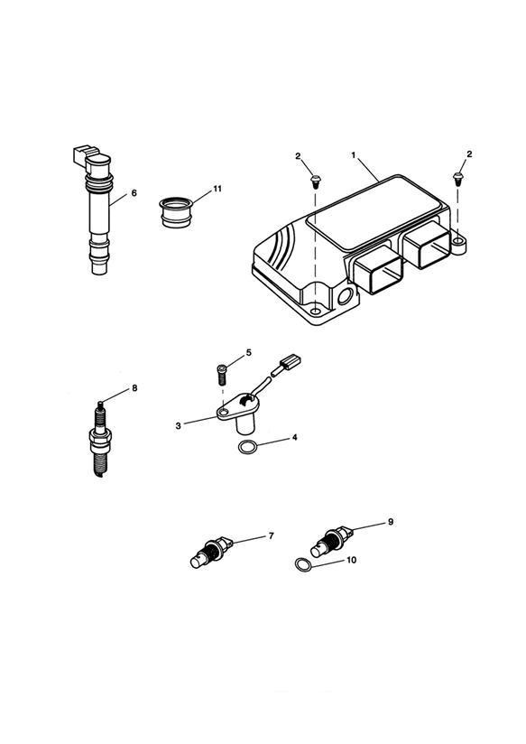 Diagram Engine Management System for your Triumph