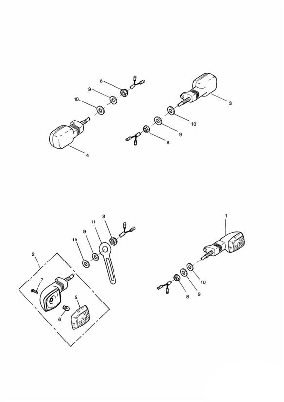 Diagram Indicators for your 2001 Triumph Daytona  955i 132513 > 