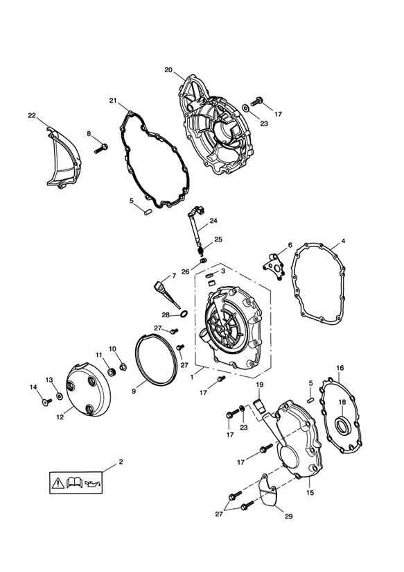 Diagram Engine Covers > Vin 210261 for your Triumph Bonneville Bobber  