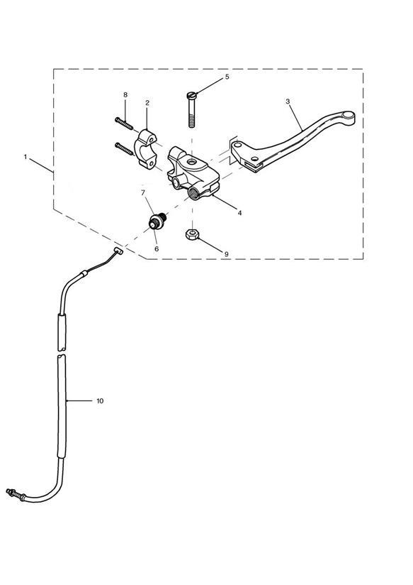 Diagram Control Cables  + 186150 for your 2003 Triumph Sprint  RS 139277 > 