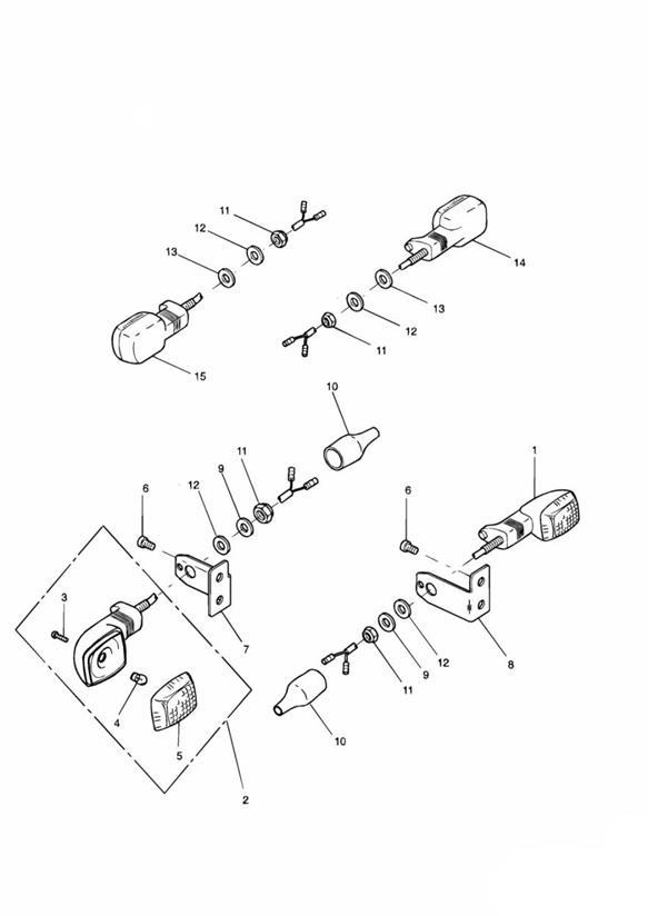 Diagram Indicators for your 2001 Triumph Speed Triple  141872 > 210444 