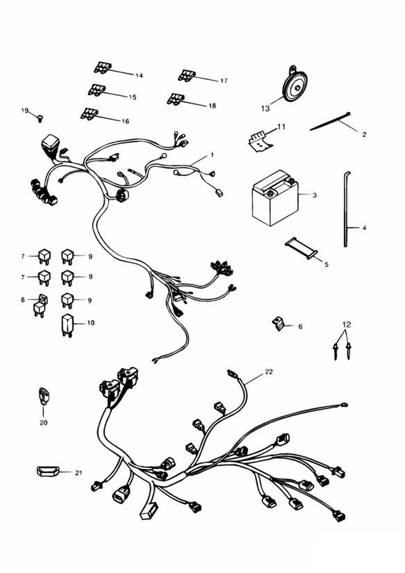 Diagram Electrical Equipment for your Triumph Bonneville Bobber  