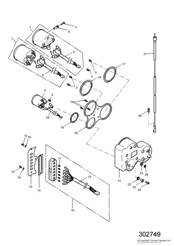 Diagram Instruments for your Triumph