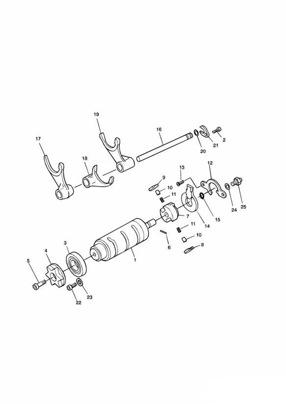 Full size assembly image of Gear Selector Drum (1/1)