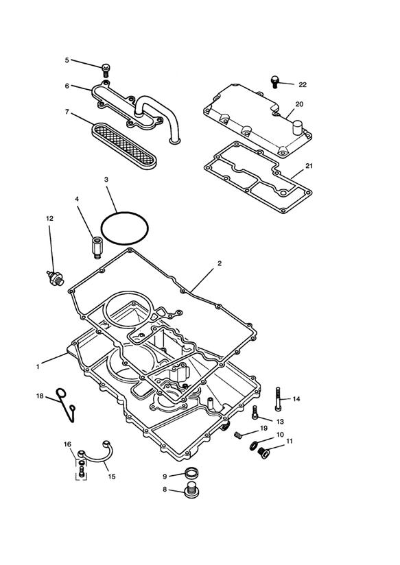 Diagram Sump for your 2011 Triumph Bonneville  from VIN 380777/ SE 