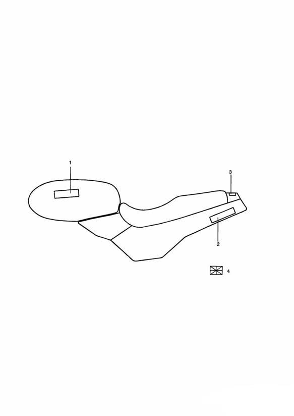 Diagram Decals Pacific Blue/Silver for your Triumph Trident  