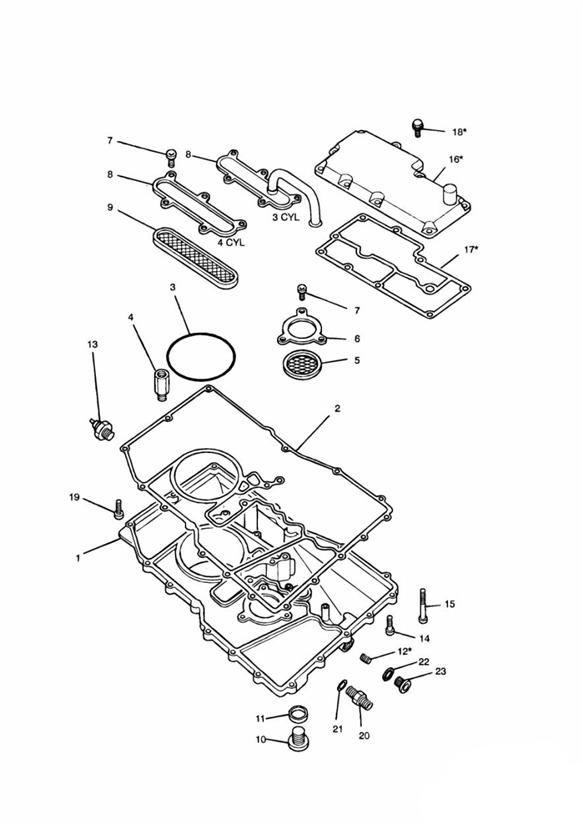 Diagram Sump for your 2011 Triumph Bonneville  from VIN 380777/ SE 