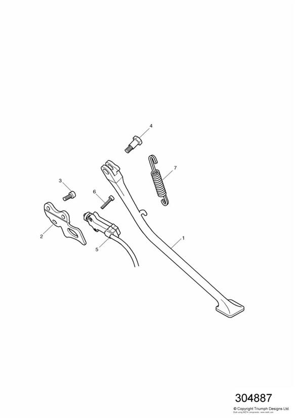 Diagram Side Stand for your Triumph