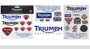 Image of UNION STICKER SET 5 PACK. Sold in pack of 5 image for your 2015 Triumph Thruxton  900 EFI 