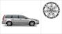 Image of Aluminum rim &quot;Meissa&quot; 8 x 17&quot; . Silver Bright. image for your 2001 Volvo S40