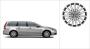 Image of Aluminium rim. Aluminium rim Regor 7 x 17. (Silver Bright) image for your Volvo S60  