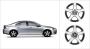 Image of Aluminium rim. Aluminium rim Canicula 7 x 17. (Silver Bright) image for your 2017 Volvo S60   