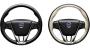 Image of Steering wheel. Leather steering wheel. (Charcoal/Soft Beige) image for your Volvo