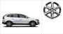 Image of Aluminium rim. Aluminium rim Fenir 7.5 x 19. (Black chrome²) image for your 2016 Volvo XC60   