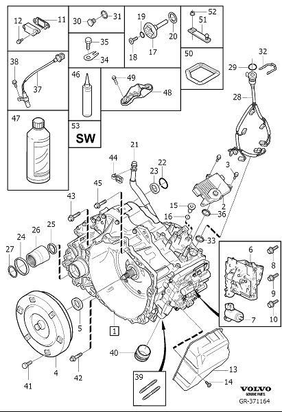 Diagram Automatic transmission for your 2018 Volvo V60 Cross Country   