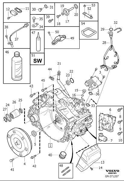 Diagram Automatic transmission for your 2014 Volvo S80  2.0l 4 cylinder Turbo 