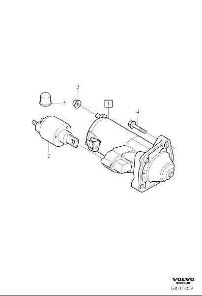 Diagram Starter motor for your 2024 Volvo XC60   