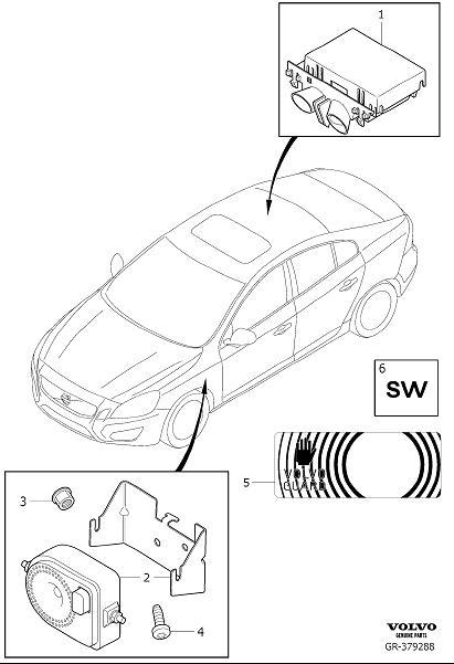 Diagram Alarm for your 2019 Volvo V60 Cross Country   