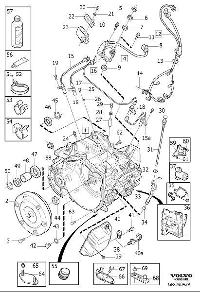Diagram Automatic transmission for your 1998 Volvo V70   