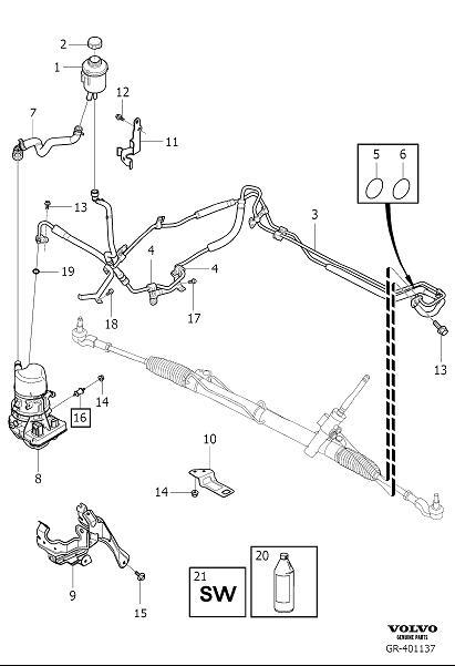 Diagram Servo equipment for your Volvo XC60  