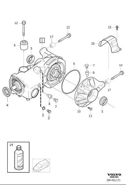 Diagram Final gear for your 2012 Volvo S80  3.0l 6 cylinder Turbo 