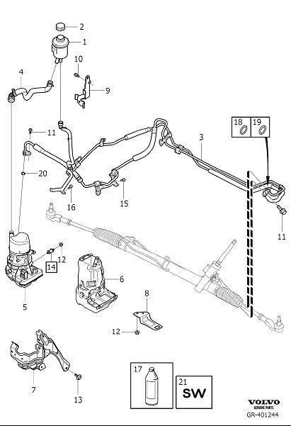 Diagram Servo equipment for your 2013 Volvo XC60  3.0l 6 cylinder Turbo 