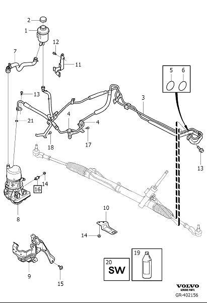 Diagram Servo equipment for your 2015 Volvo XC70  2.0l 4 cylinder Turbo 