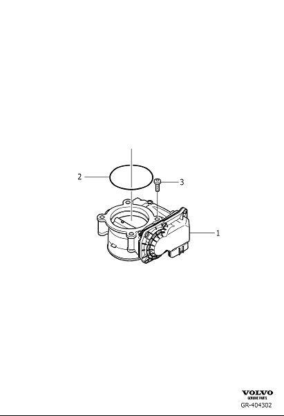 Diagram Air cleaner and throttle housing for your 2009 Volvo V70   