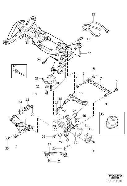 Diagram Rear suspension for your 2009 Volvo XC90   