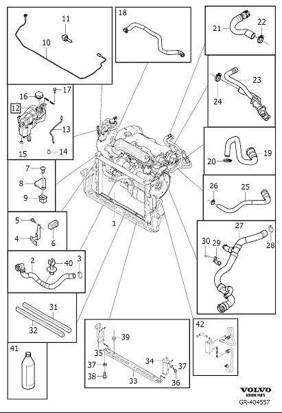Diagram Radiator and connections for your 2016 Volvo XC60   