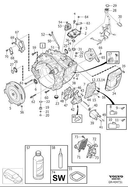 Diagram Automatic transmission for your 2006 Volvo S60   