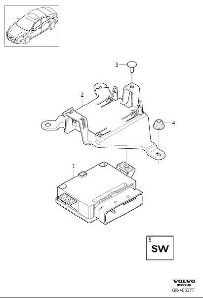 Diagram Brake controls, electrical for your 2022 Volvo XC60   