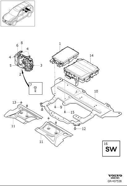 Diagram Converter and charger for your 2012 Volvo XC60   