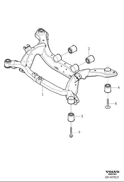 Diagram Subframe for your Volvo S60 Cross Country  
