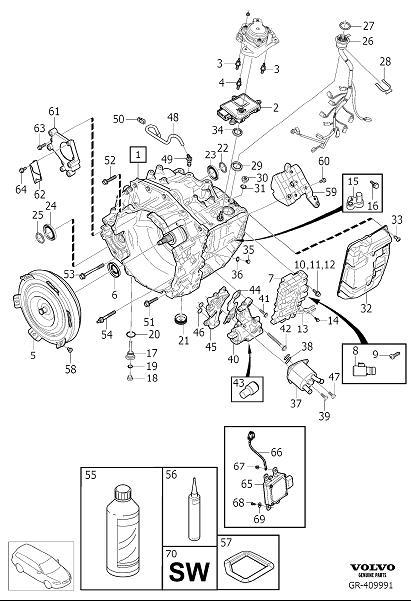 Diagram Automatic transmission for your 2002 Volvo S60   