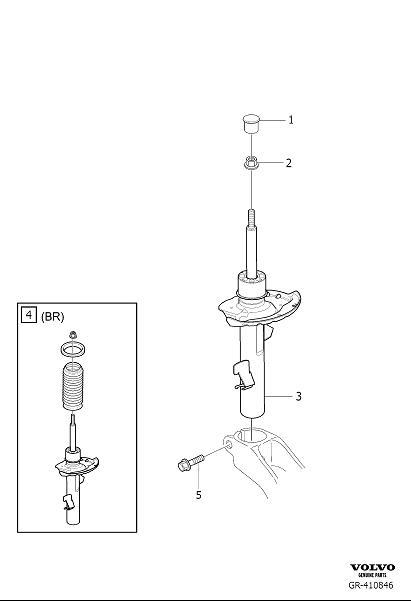 Diagram Shock absorber front for your 2024 Volvo XC90   