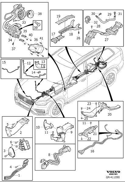 Diagram Cable harness high voltage for your 2012 Volvo XC60   