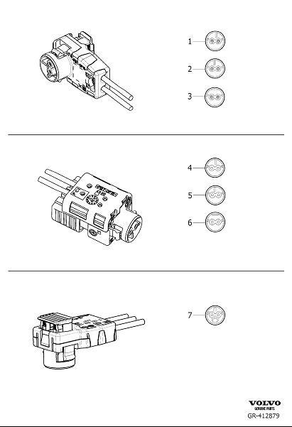 Diagram Repair kit srs for your Volvo S90  