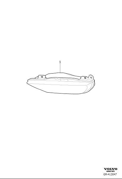 Diagram Fog lamp for your 2004 Volvo V70   