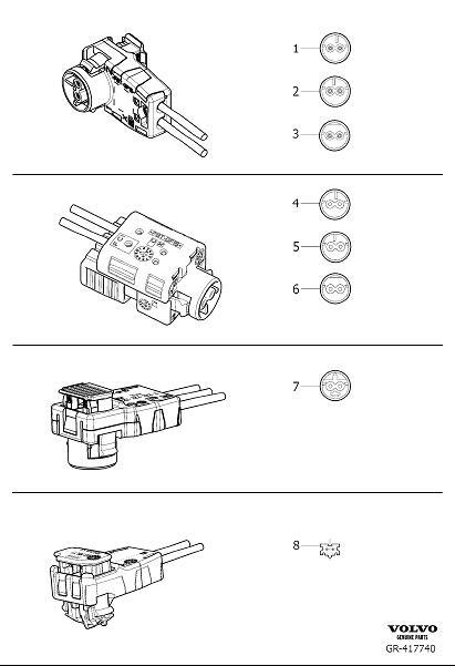 Diagram Repair kit srs for your 2010 Volvo XC60   