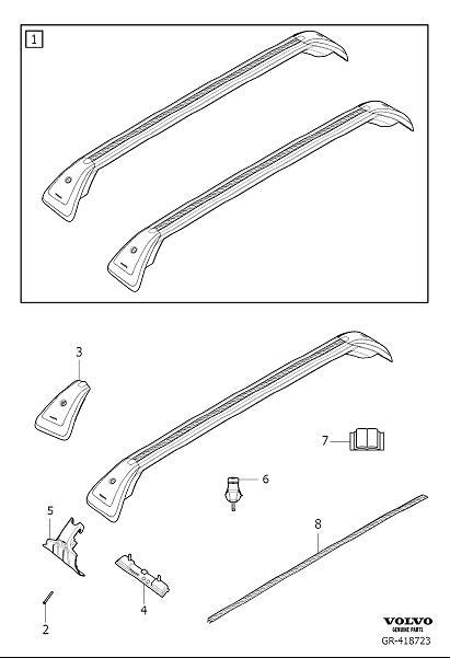 Diagram Load retainer for your 2003 Volvo S40   