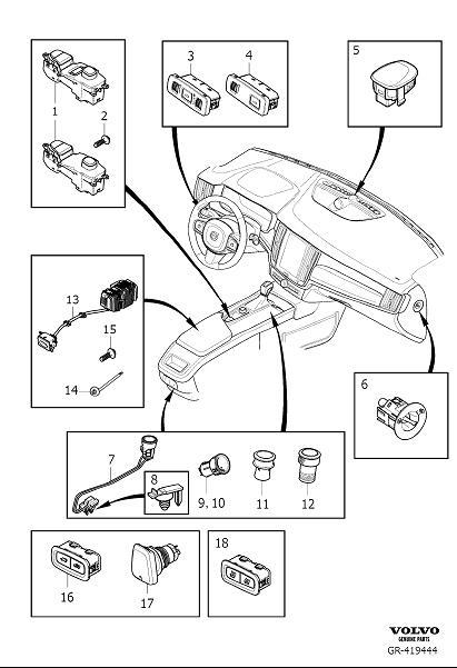 Diagram Switch other for your 2013 Volvo XC60   