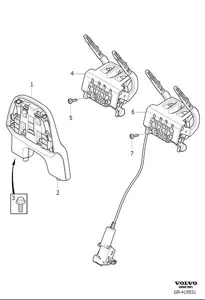 Diagram Head restraint for your Volvo V90 Cross Country  