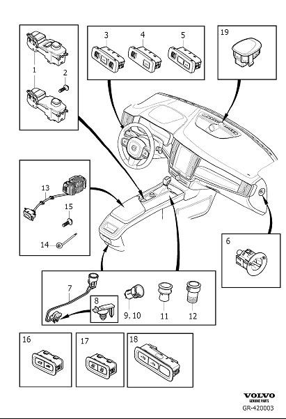 Diagram Switch other for your 2017 Volvo XC60   