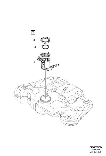 Diagram Fuel pump for your 2003 Volvo S40   