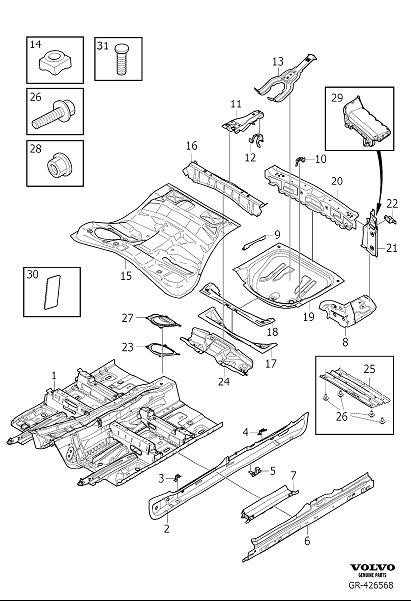 Full size assembly image of Floor section (1/1)