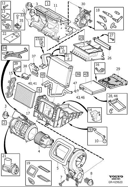 Diagram Climate unit for your 2016 Volvo S60   
