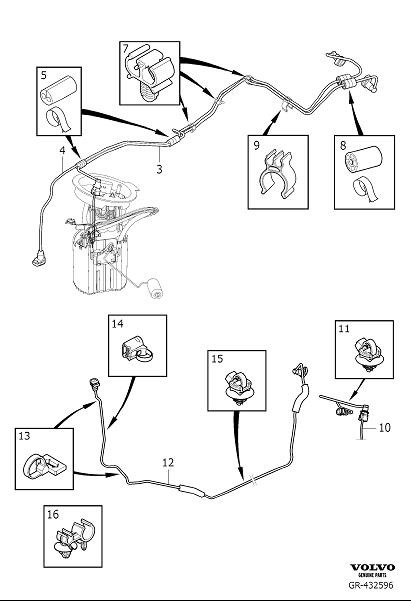 Full size assembly image of Fuel pipe additional heater fuel driven (1/1)