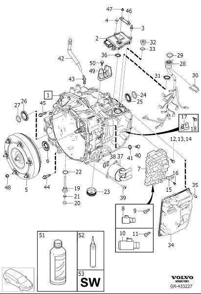 Diagram Automatic transmission for your Volvo S60  