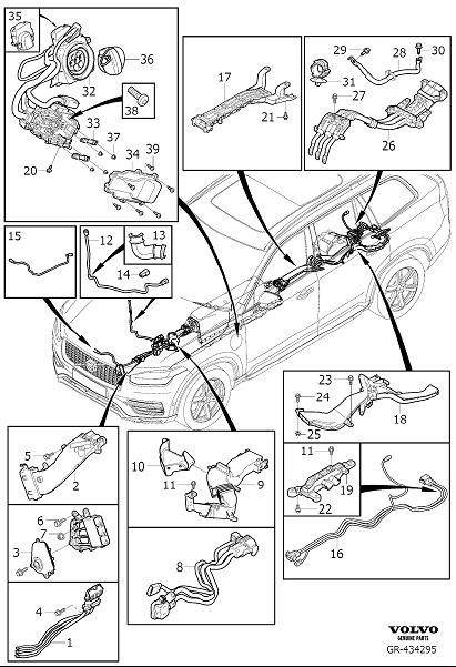 Diagram Cable harness high voltage for your 2013 Volvo XC60   
